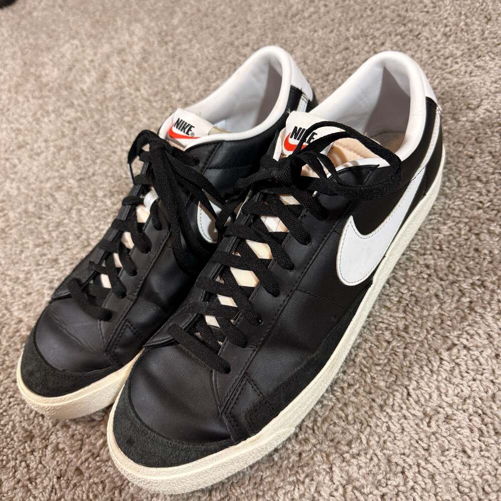 Nike Blazer Low 77 Vintage Black White DA6364-001 Men’s Size 12.5 Shoes